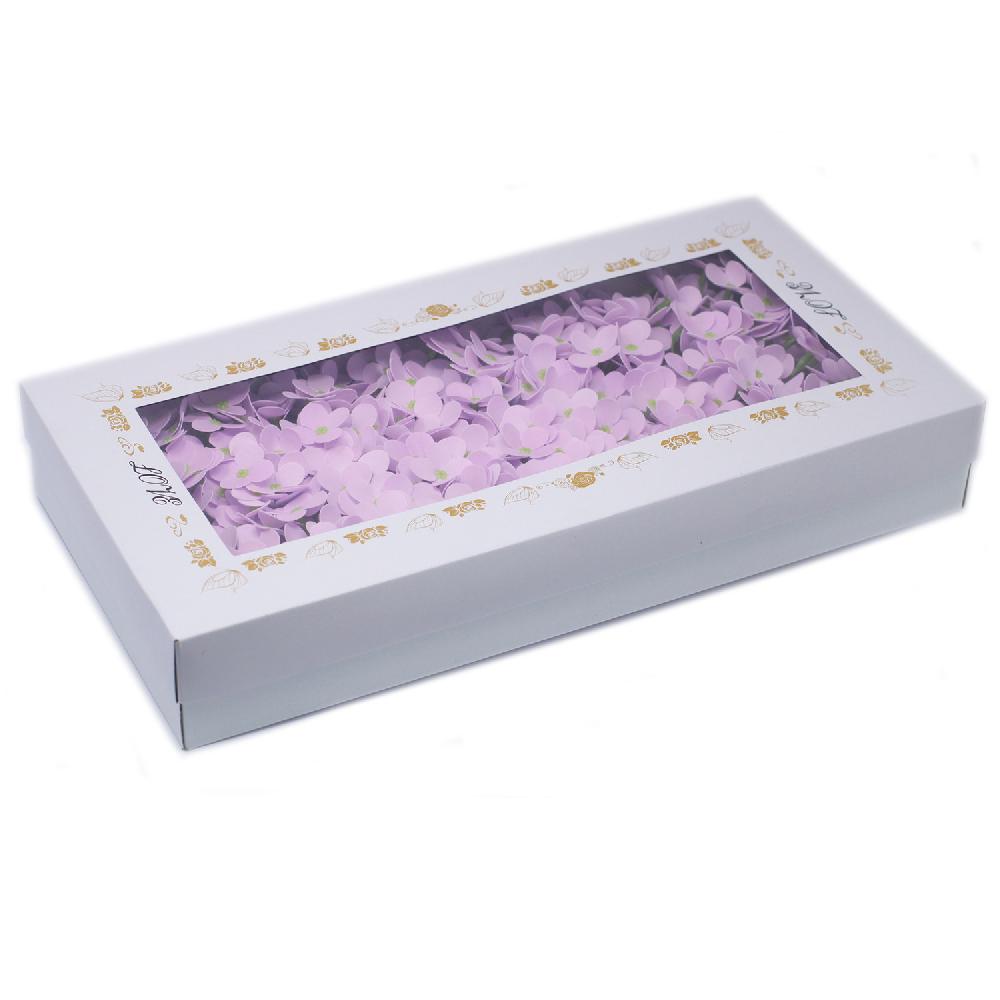 36x Craft Soap Flowers - Hyacinth Bean - Pink