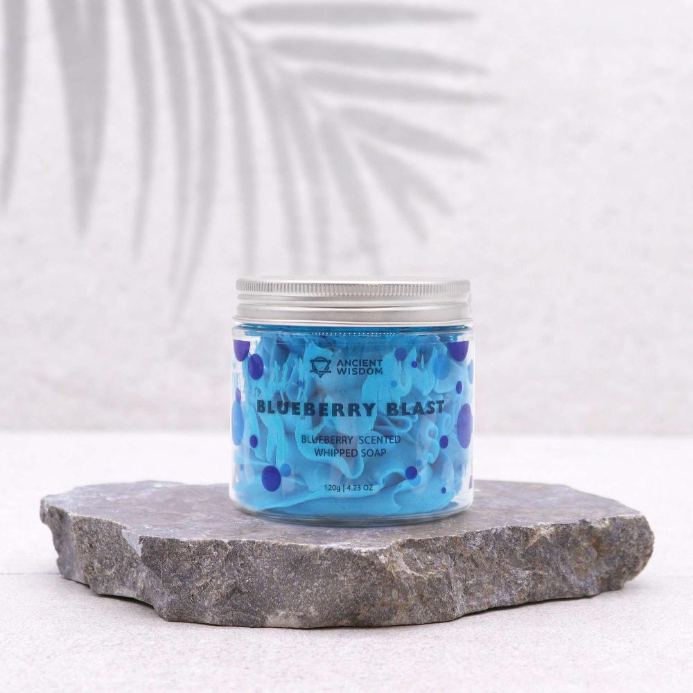 3x Blueberry Blast Whipped Soap 120g