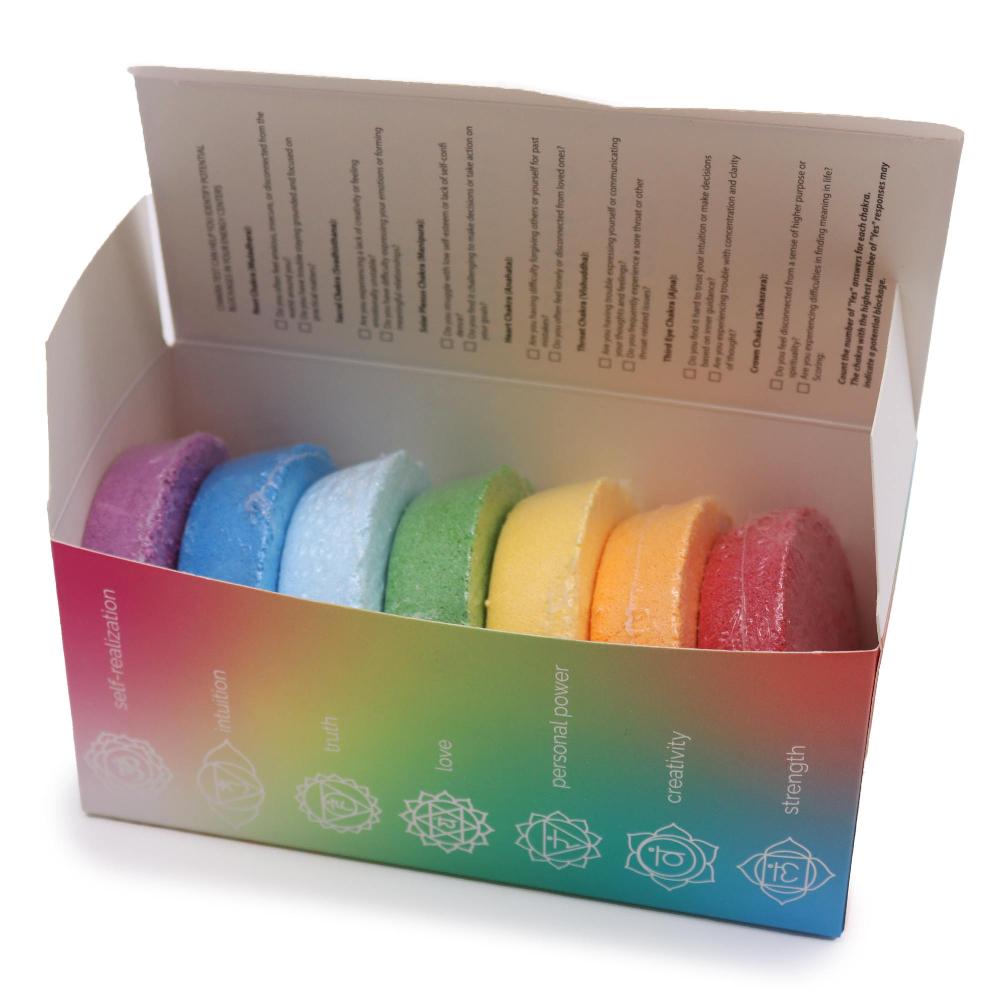 3x Chakra Bath Fizz - Large Box - Chakra Harmony & Inner Glow