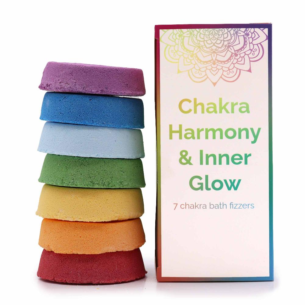 3x Chakra Bath Fizz - Large Box - Chakra Harmony & Inner Glow