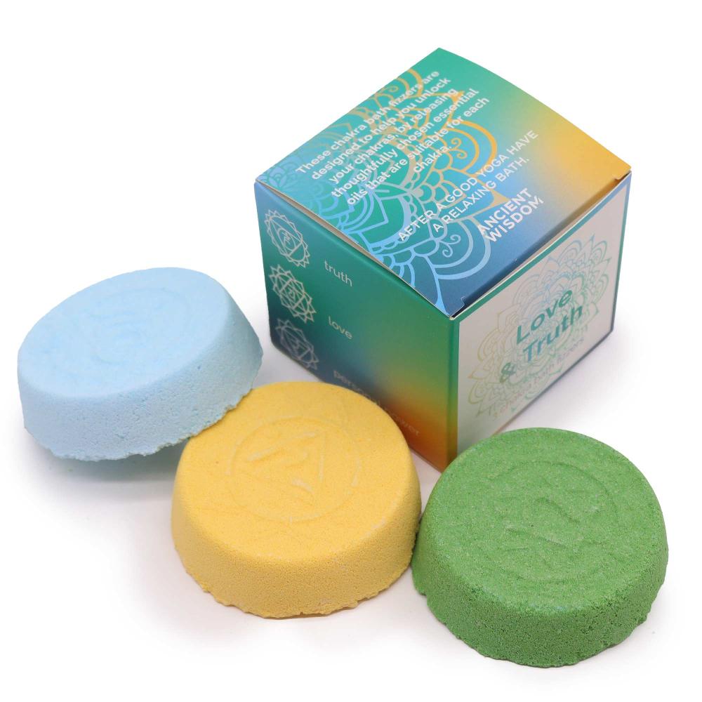 3x Chakra Bath Fizz - Small Box - Love & Truth