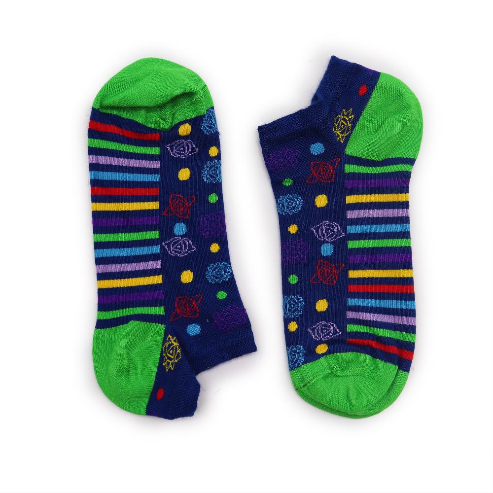 3x Hop Hare Bamboo Socks Low - 7 Chakra S/M