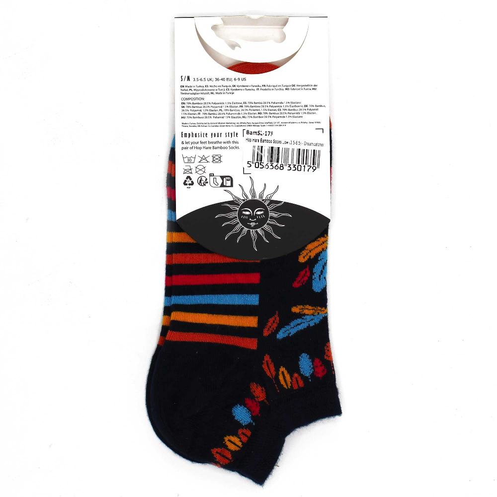 3x Hop Hare Bamboo Socks Low - Dreamcatcher S/M