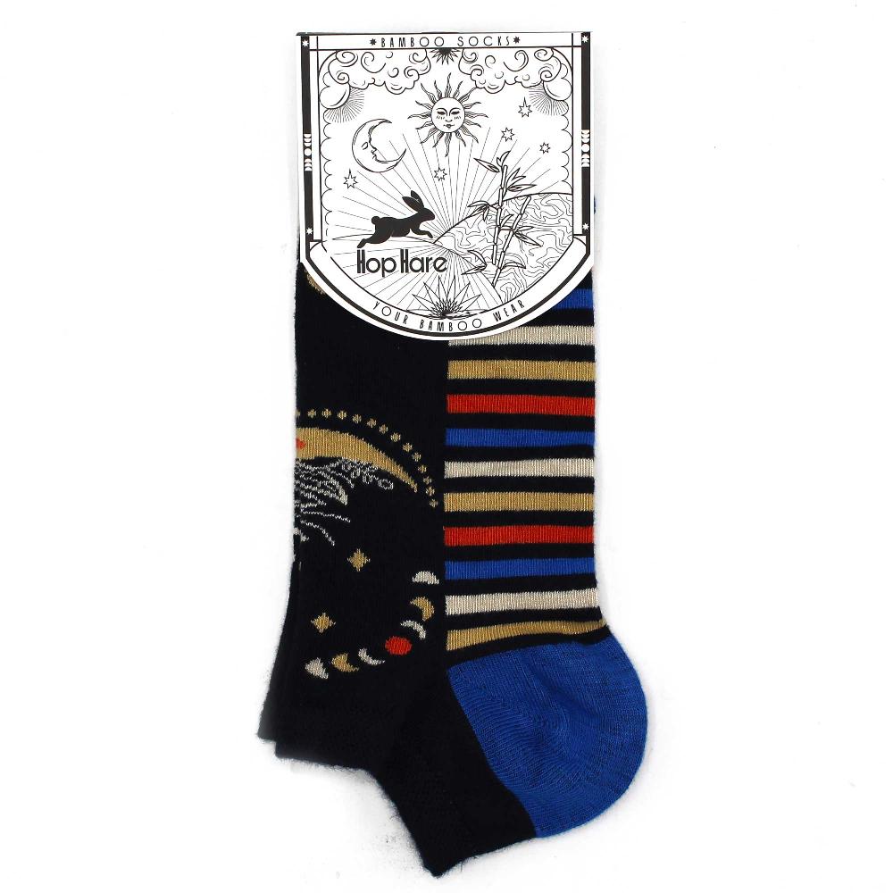 3x Hop Hare Bamboo Socks Low - Lunar Phases S/M