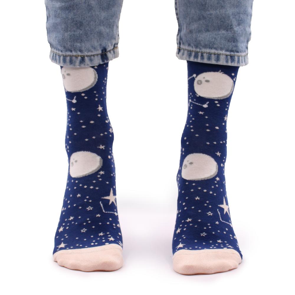 3x Hop Hare Bamboo Socks - Moon Walk S/M