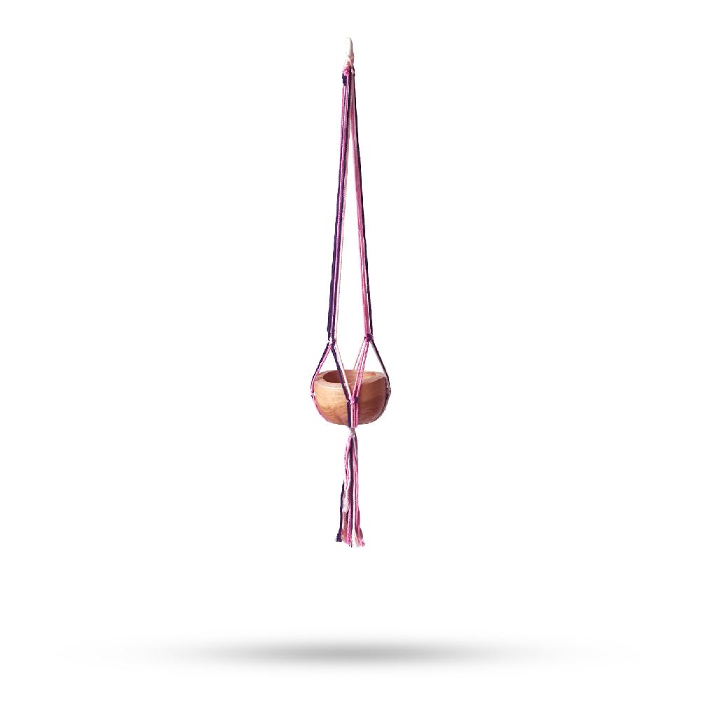 3x Macrame Pot Holder Classic -Pastal Tones Livingroom Med Pot