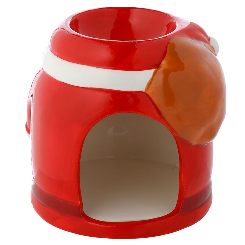 3x Santa Shaped Christmas Ceramic Oil Burner