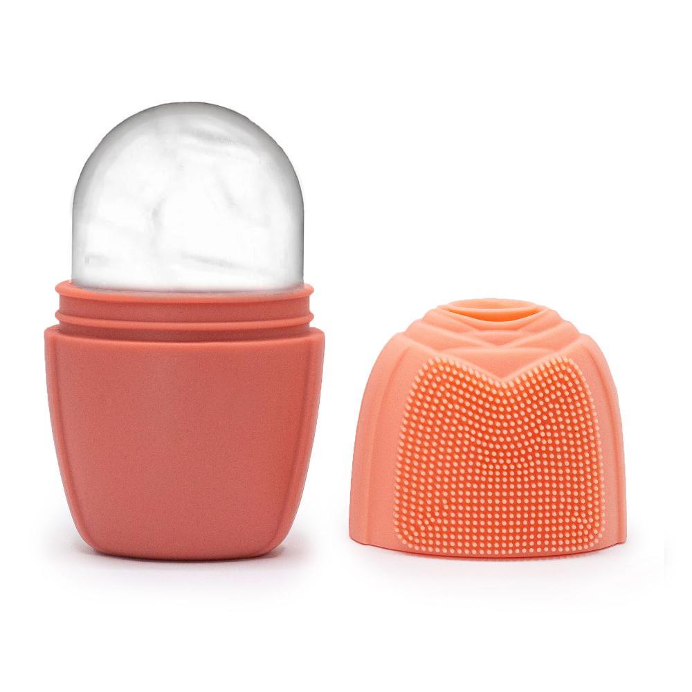 3x Silicone Ice Face Roller - roller - peach
