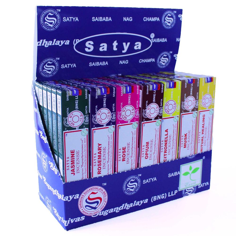 42x Satya Assorted Incense 15 Gms - Display Pack