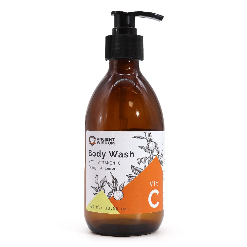 4x Aromatherapy Body Wash with Vitamin C – Orange & Lemon