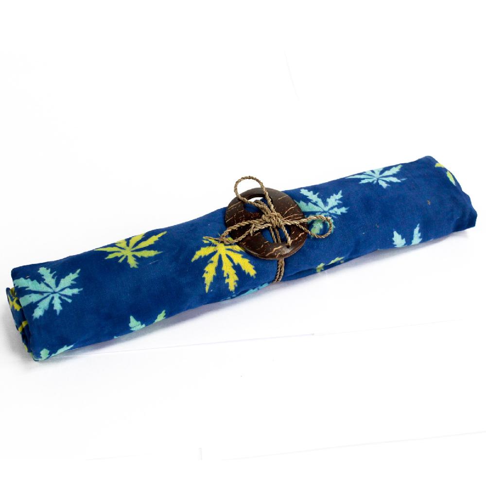 4x Bali Block Print Sarong - Tropical Leaves (4 Assorted Colours)