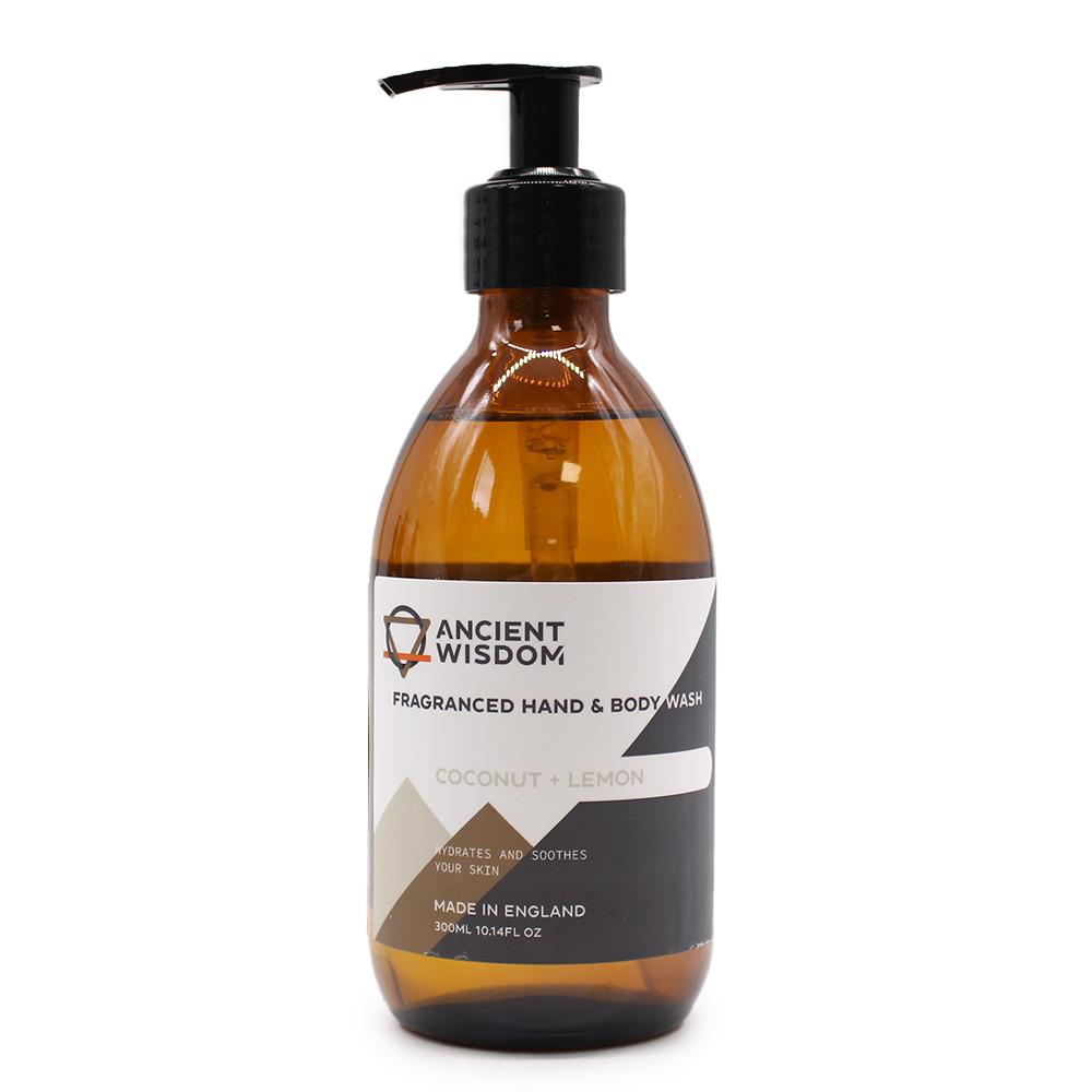 4x Coconut & lemon Hand & Body Wash 300ml
