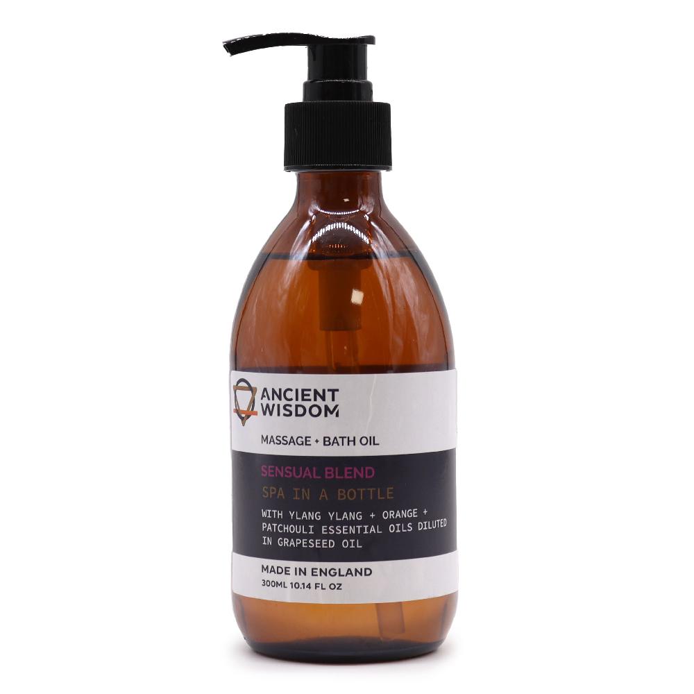 4x Sensual Massage and Bath Oil - 300ml