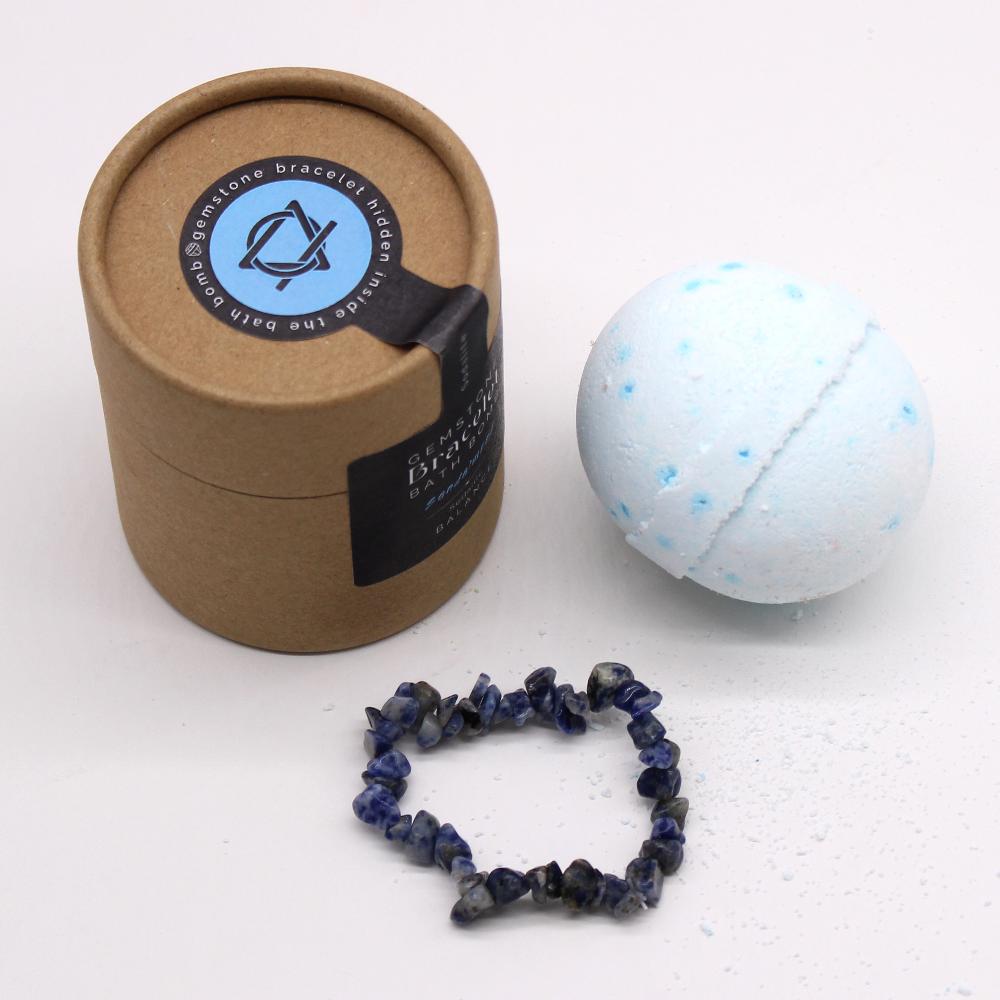 4x Sodalite Crystal Jewellery Bath Bomb
