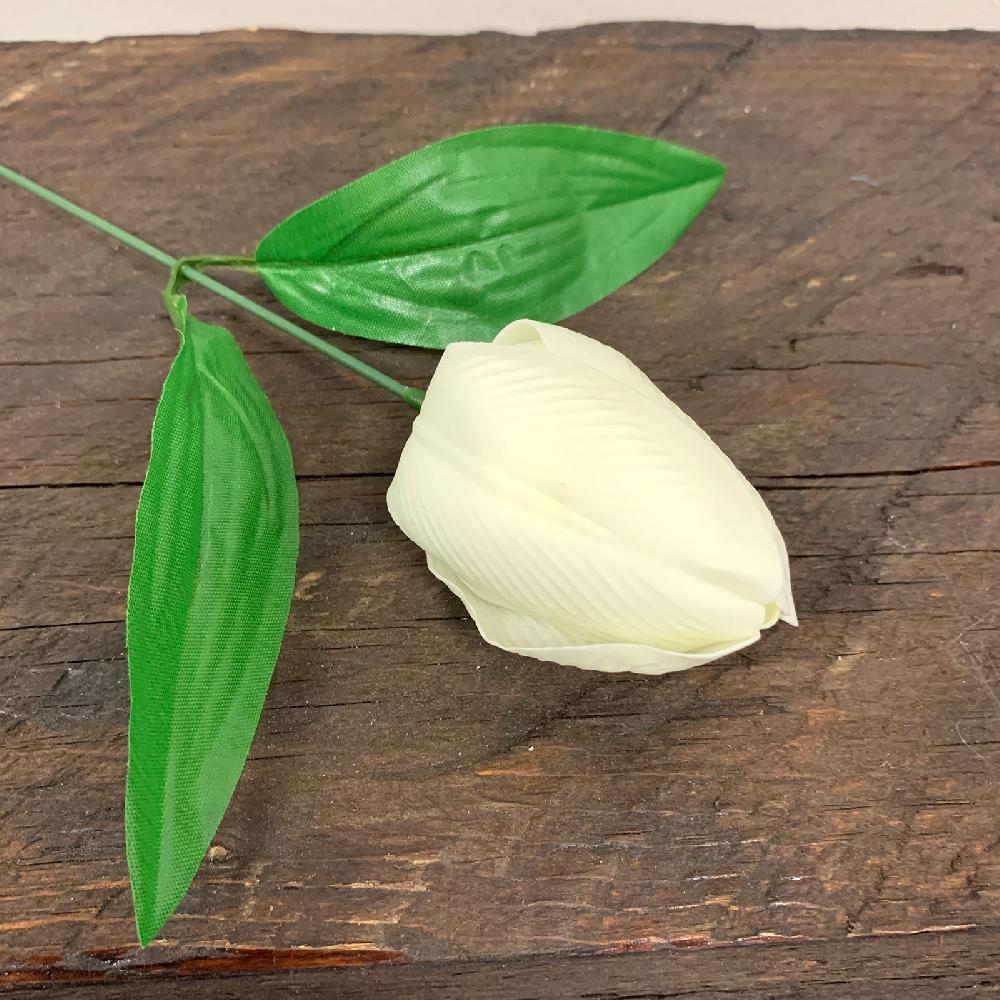 50x Craft Soap Flower - Med Tulip - Ivory