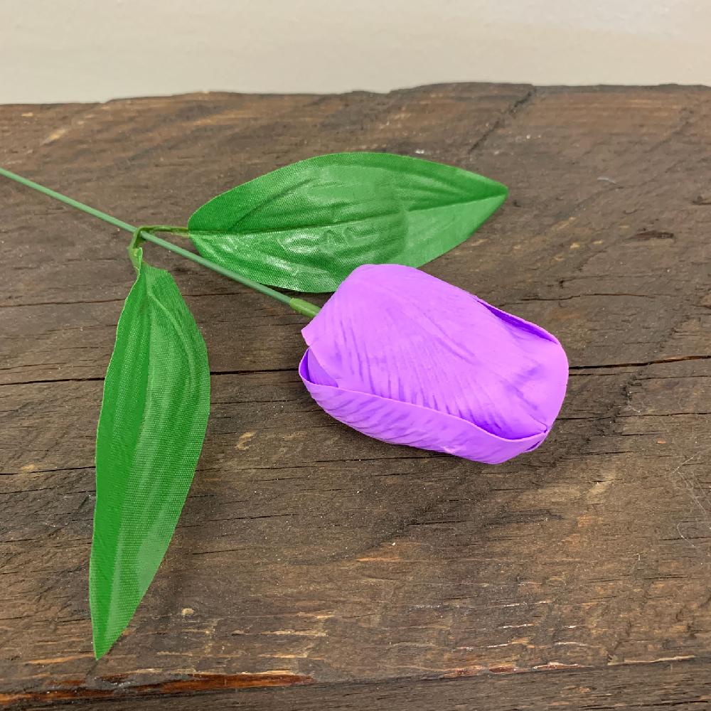50x Craft Soap Flower - Med Tulip - Lavender