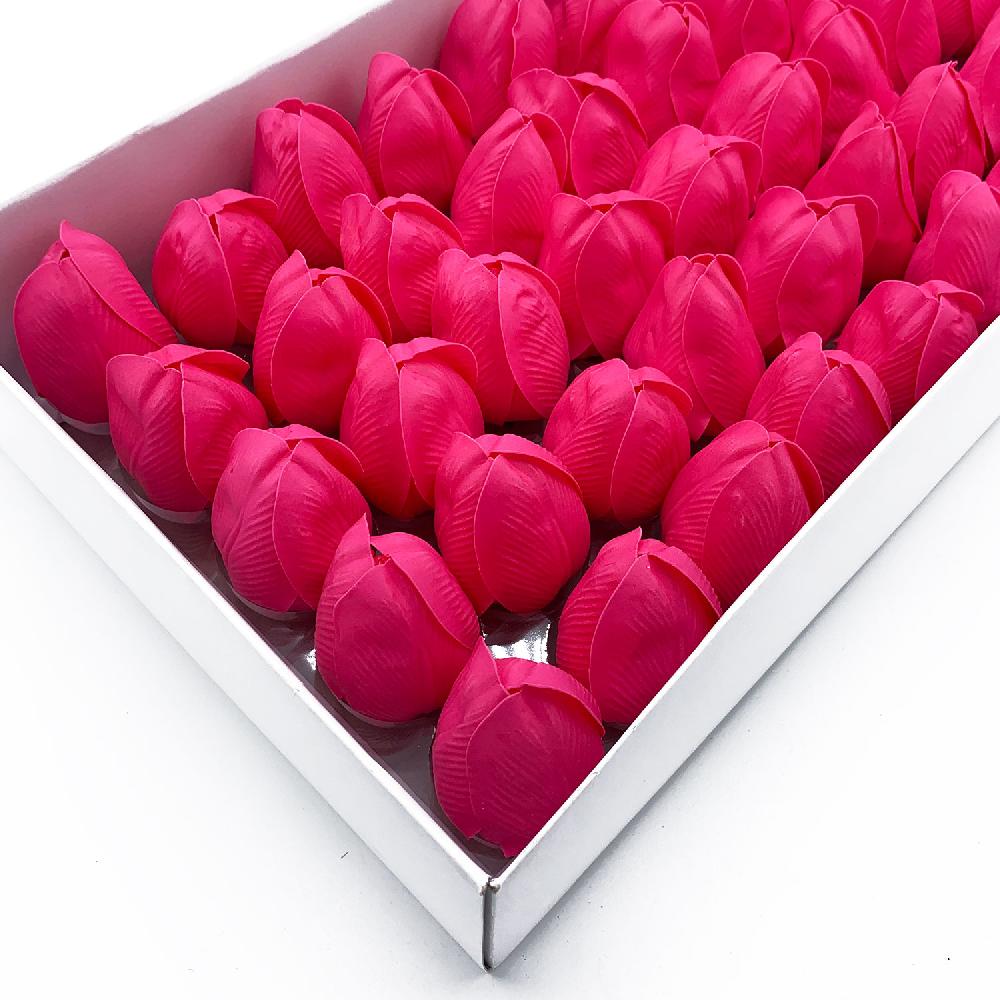 50x Craft Soap Flower - Med Tulip - Rose