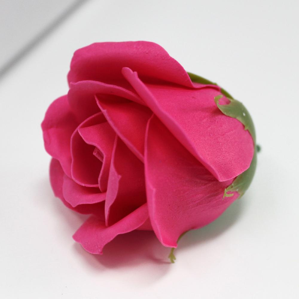 50x Craft Soap Flowers - Med Rose - Rose