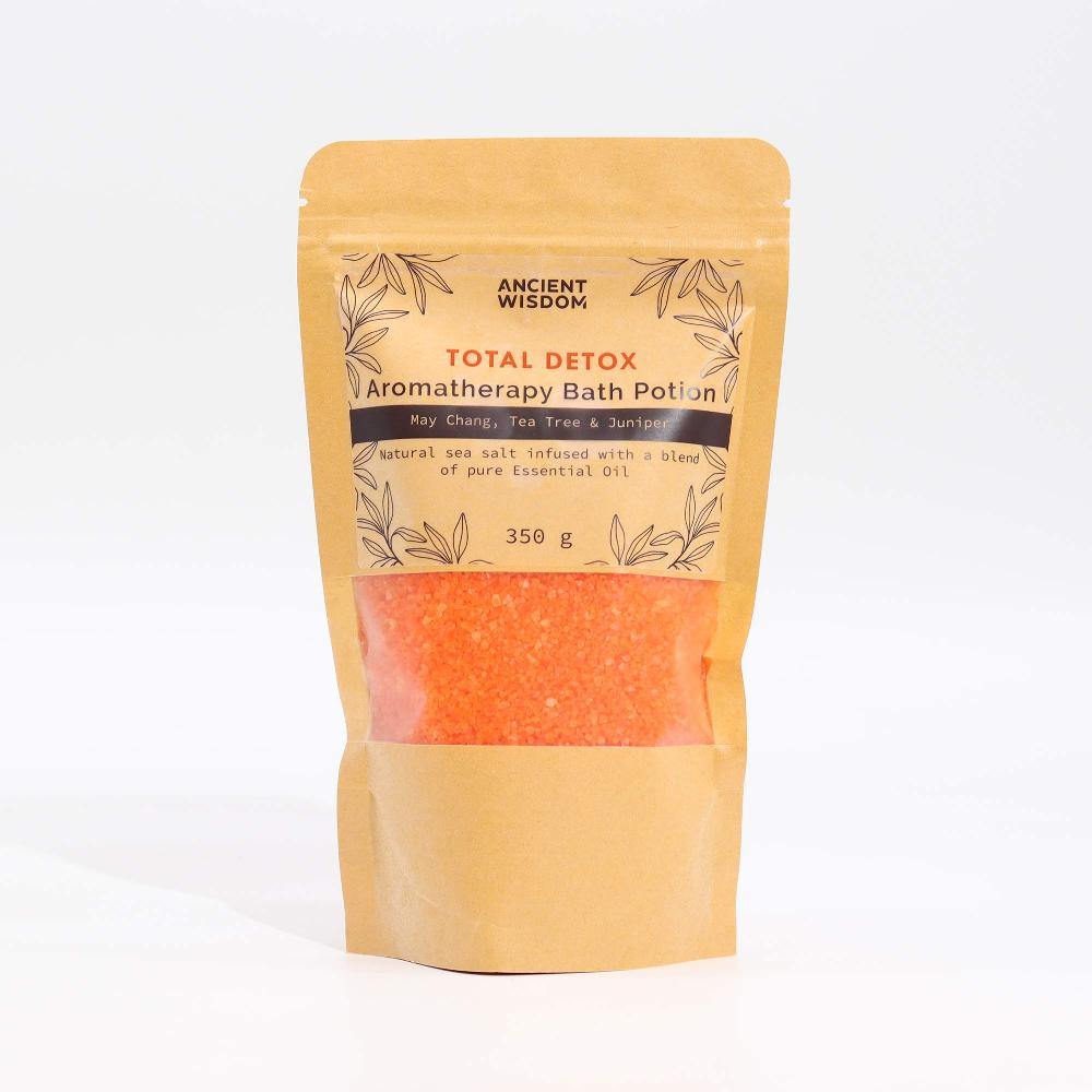 5x Aromatherapy Bath Potion In Kraft Bag 350g - Total Detox