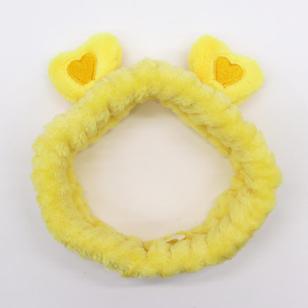 5x Cute Makeup Headbands - Hearts & Ears (assorted)