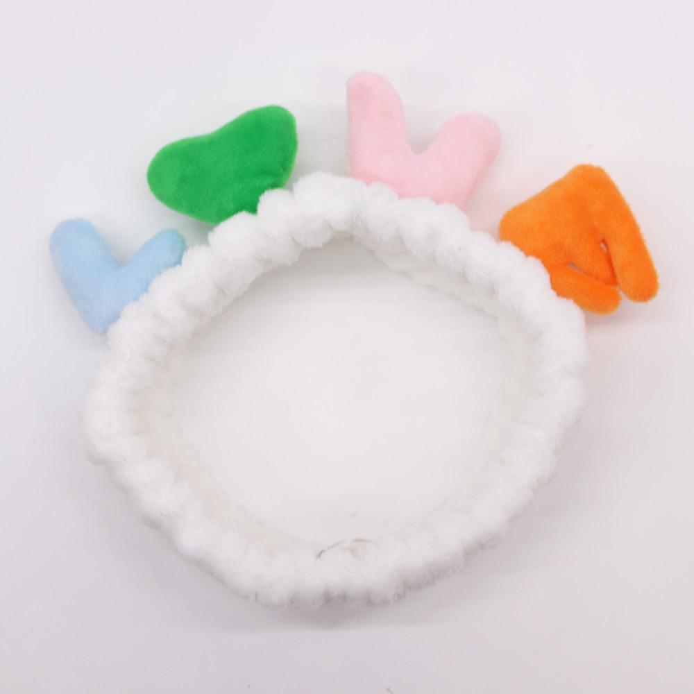 5x Cute Makeup Headbands - Love & Hearts (assorted)