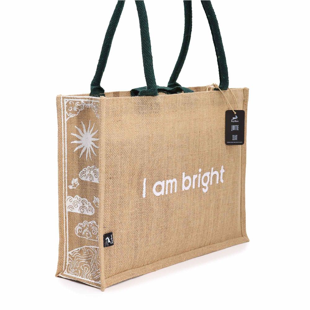 5x Hop Hare Jute Big Bag - I Am Bright