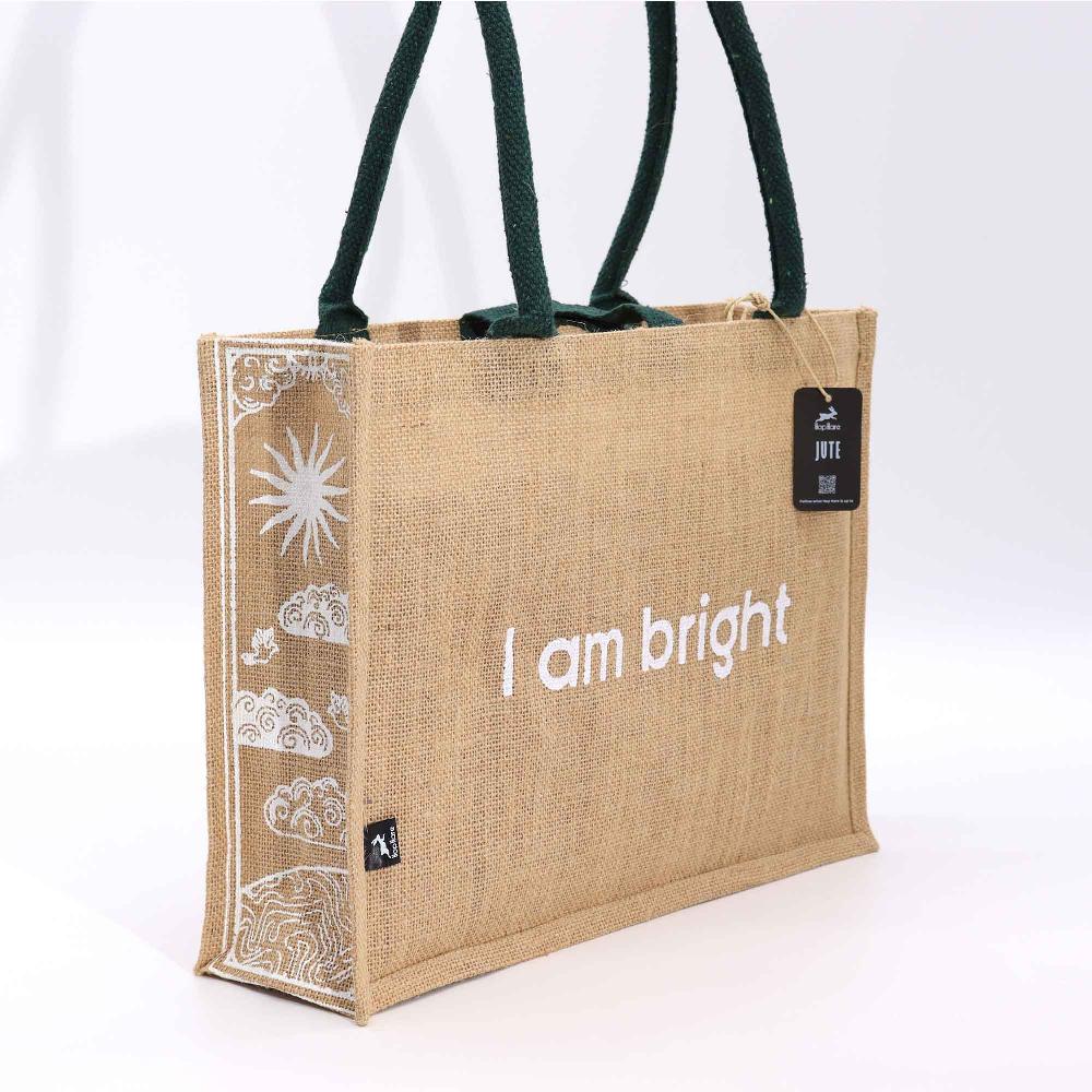 5x Hop Hare Jute Big Bag - I am Bright