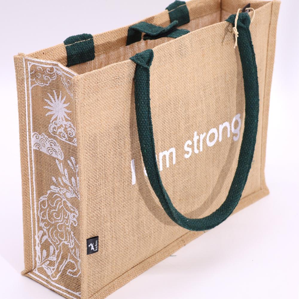 5x Hop Hare Jute Big Bag - I Am Strong