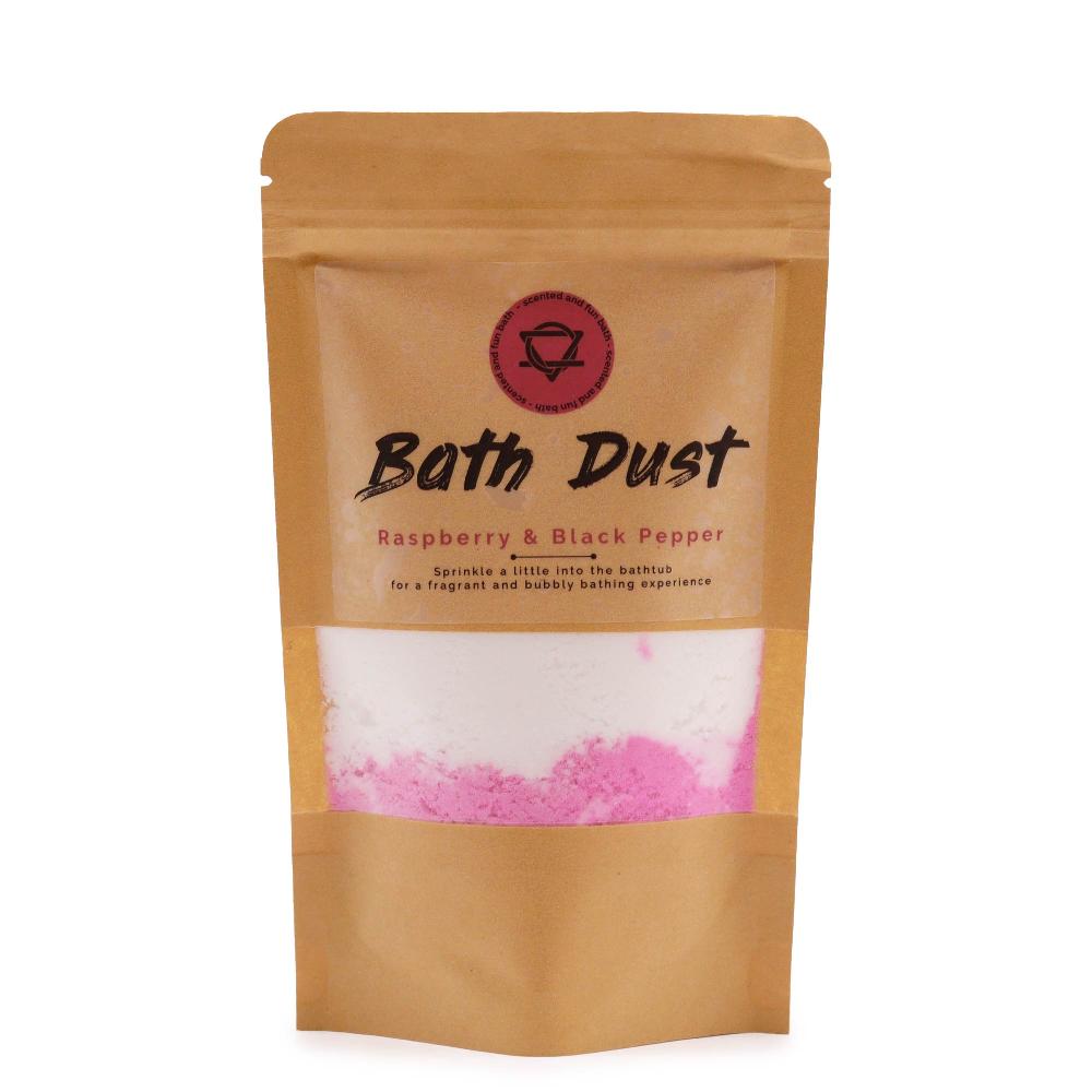 5x Raspberry & Black Pepper Bath Dust 190g