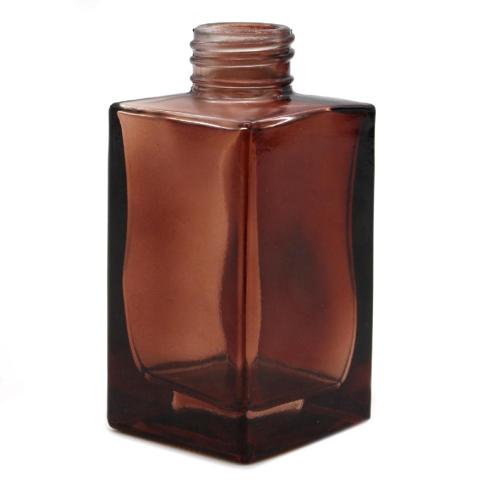 6x 100 Ml Square Long Reed Diffuser Bottle - Amber