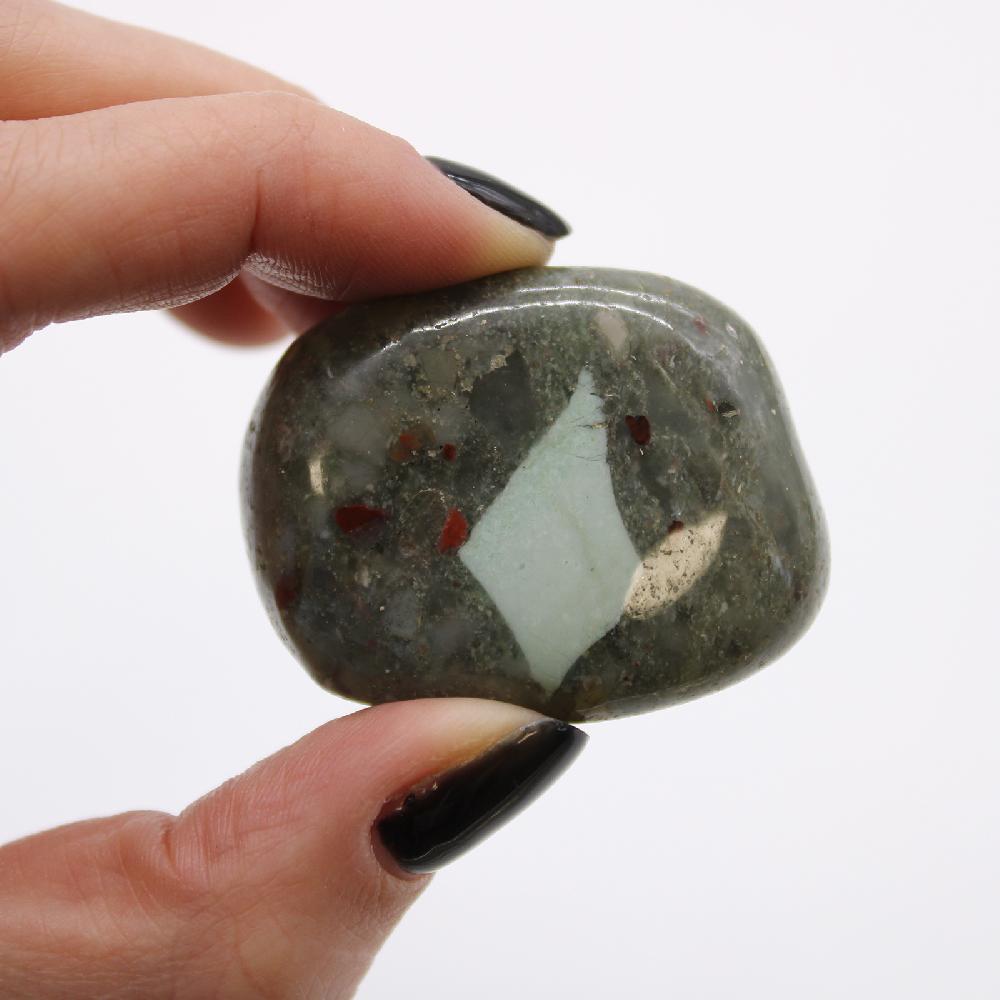 6x Large African Tumble Stone - Bloodstone - Sephtonite