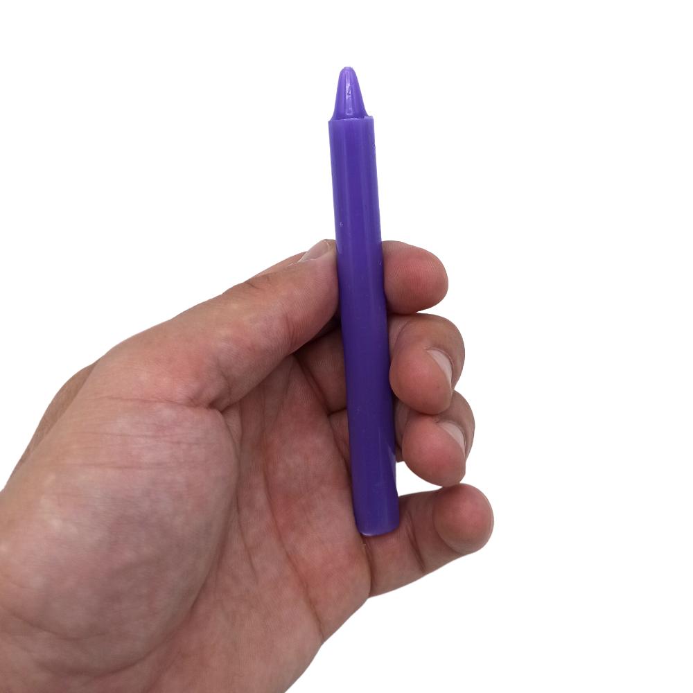 6x Manifest Magic Candles (set Of 12) - Violet - Crown Chakra
