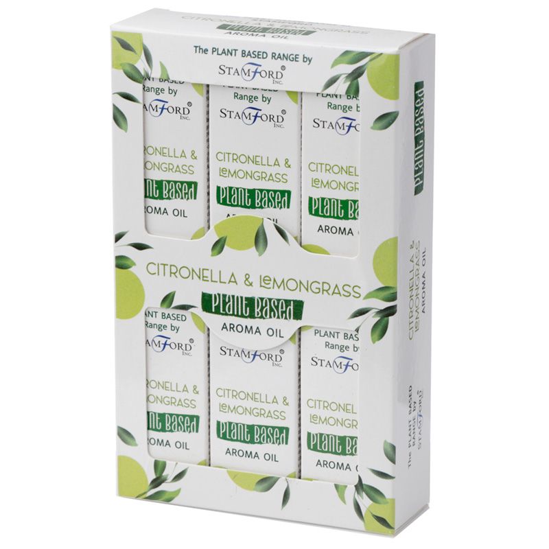 6x Plant Based Aroma Oil - Citronella Lemon Grass