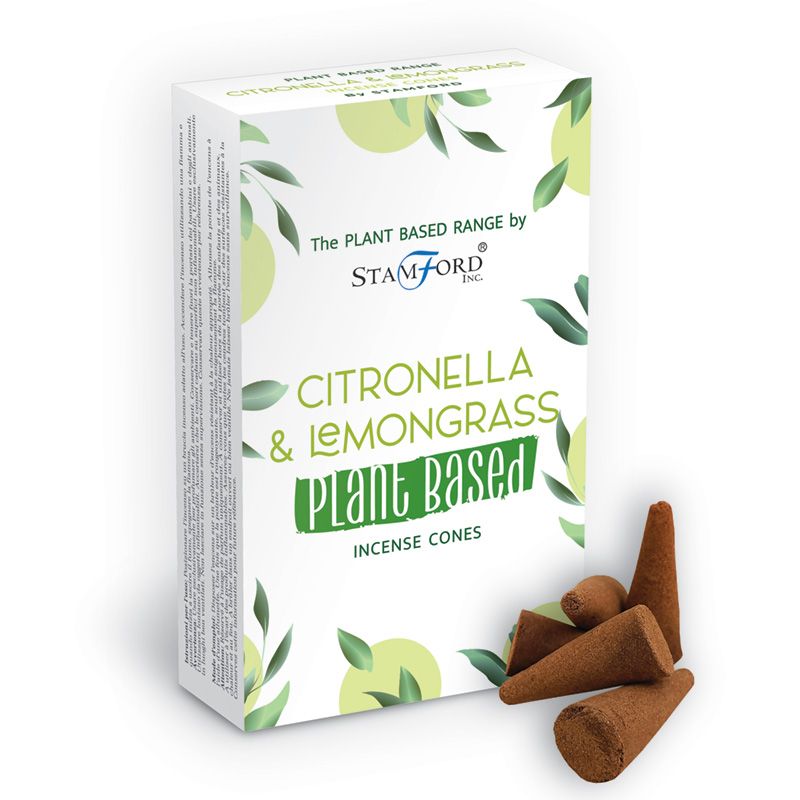 6x Plant Based Incense Cones - Citronella & Lemongrass