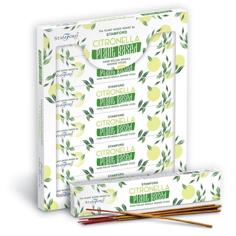 6x Plant Based Masala Incense Sticks - Citronella