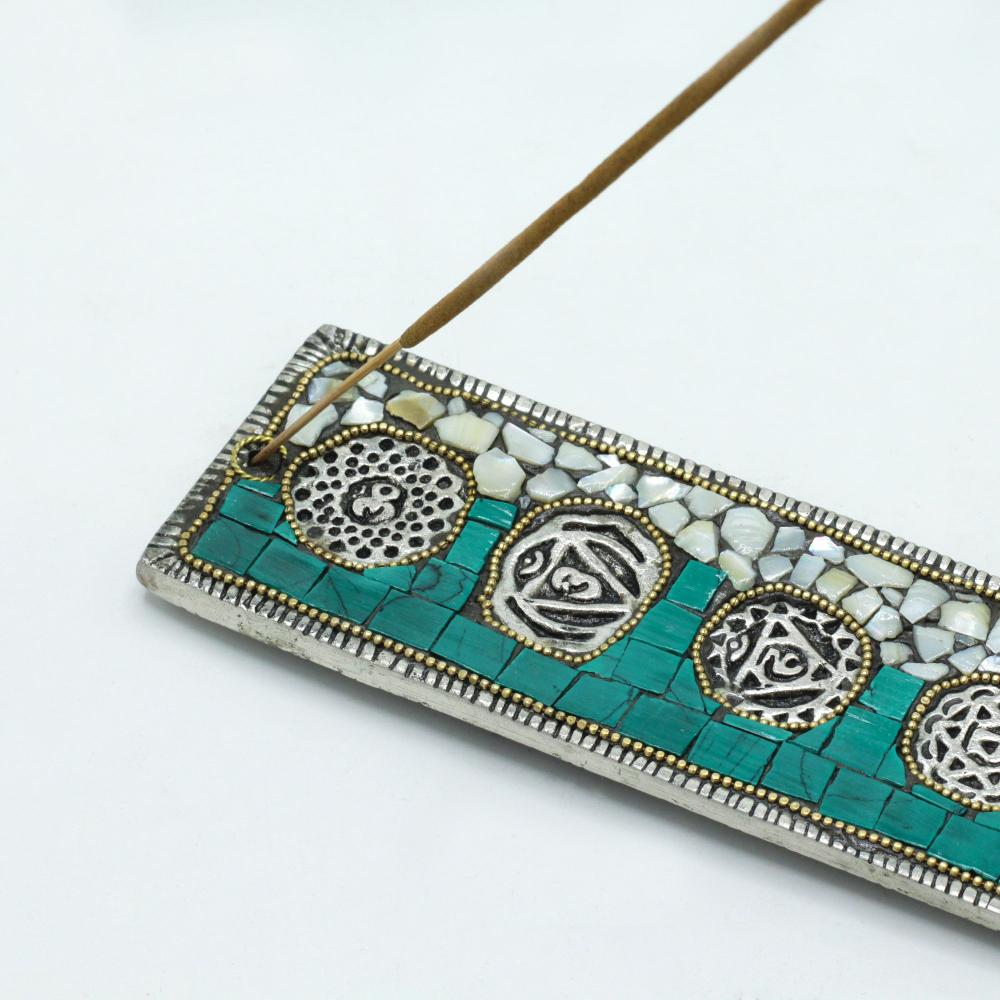 6x Seven Chakra Tibetan Decor Incense Holder
