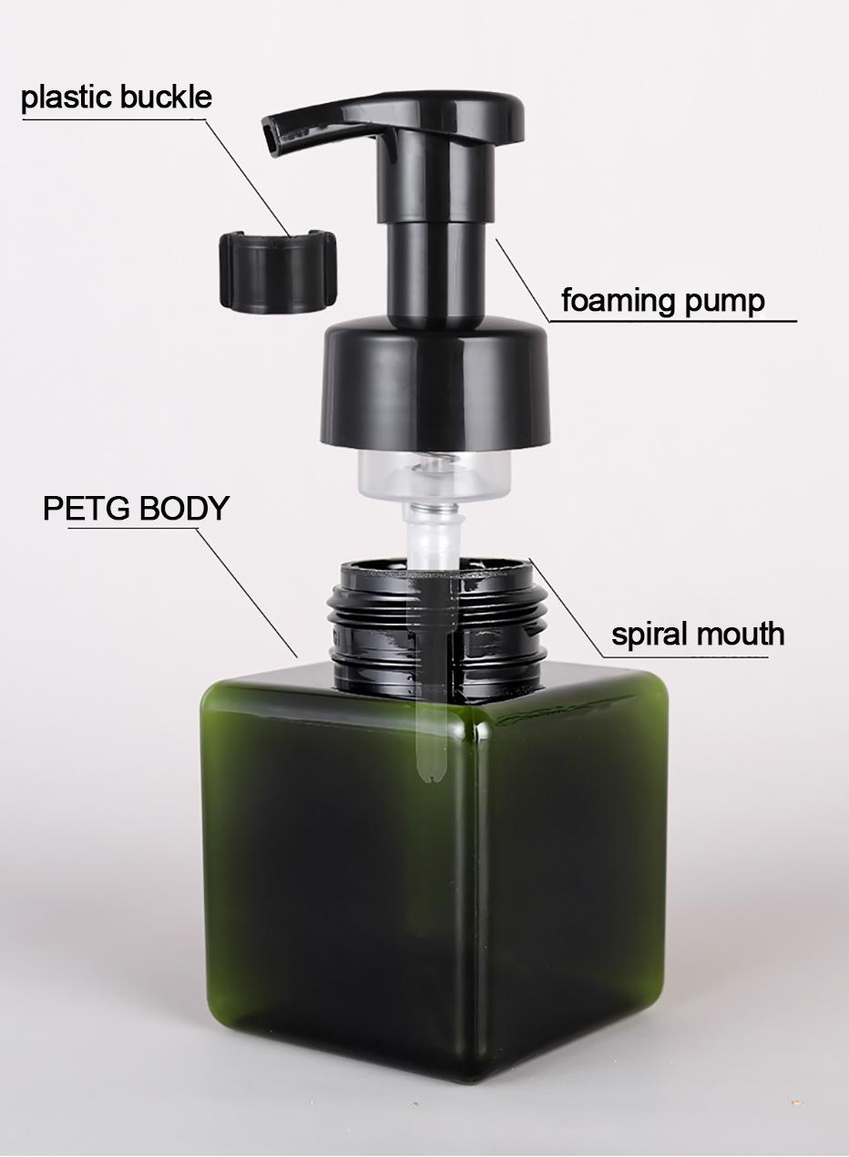 6x Squat Reusable Foam Dispenser Bottle - 250ml