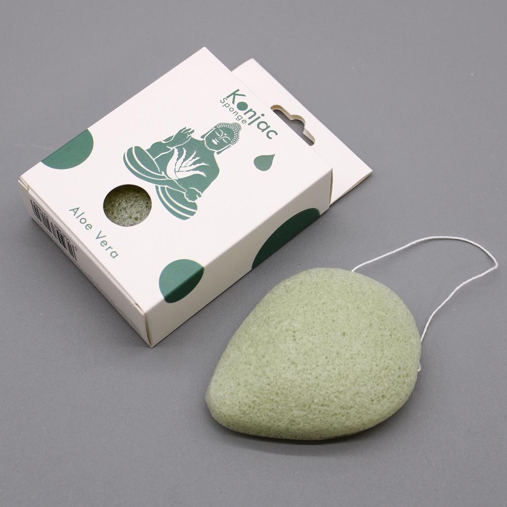 6x Teardrop Konjac Sponge - Aloe Vera - Healing
