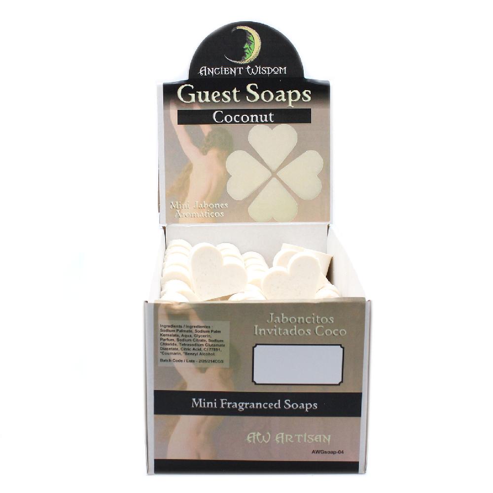 100x Heart Guest Soap - Coconut