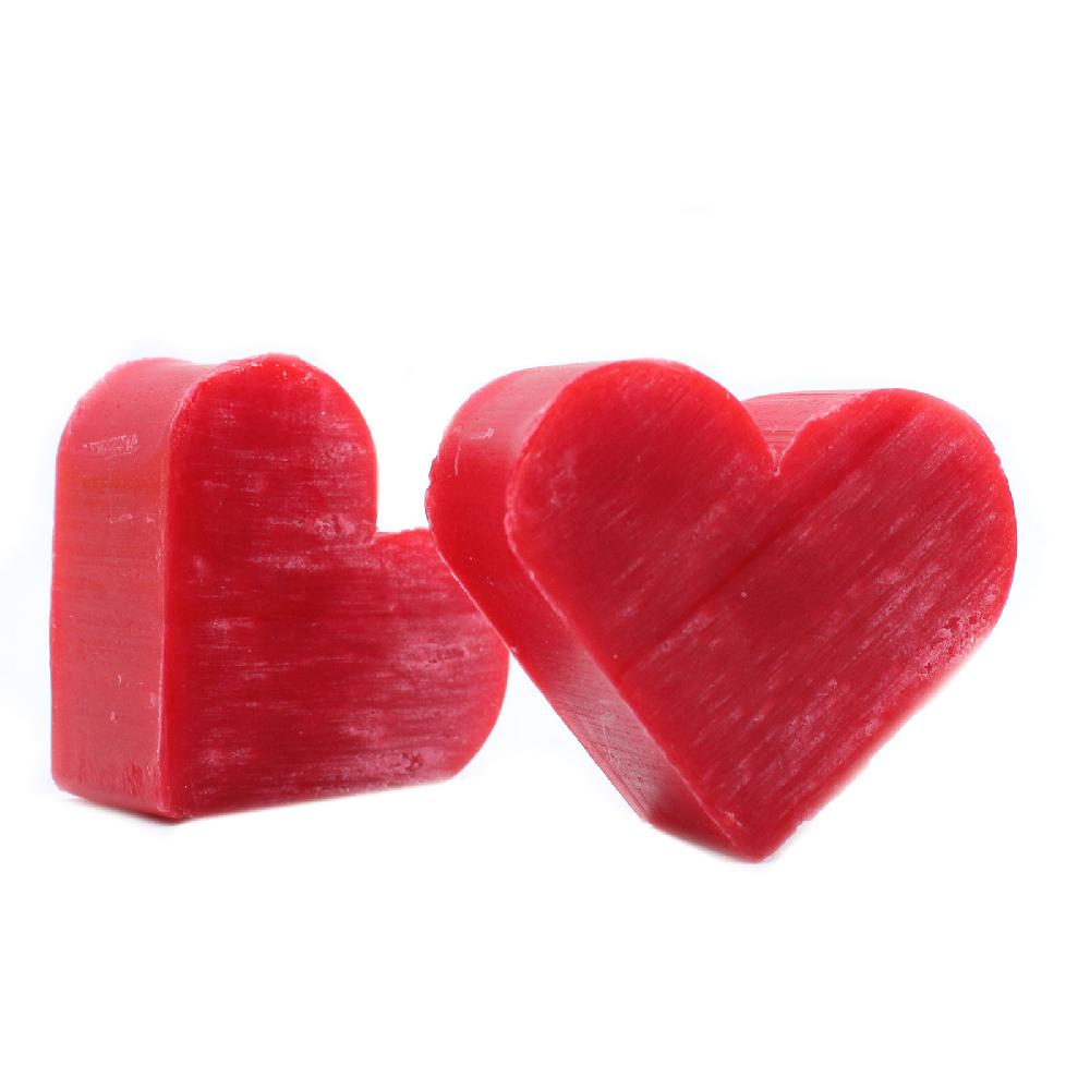 100x Heart Guest Soap - Raspberry