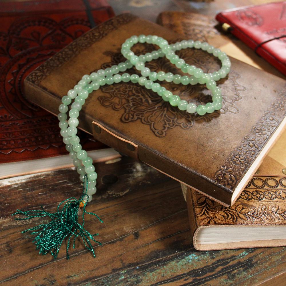 108 Bead Mala - Green Aventurine