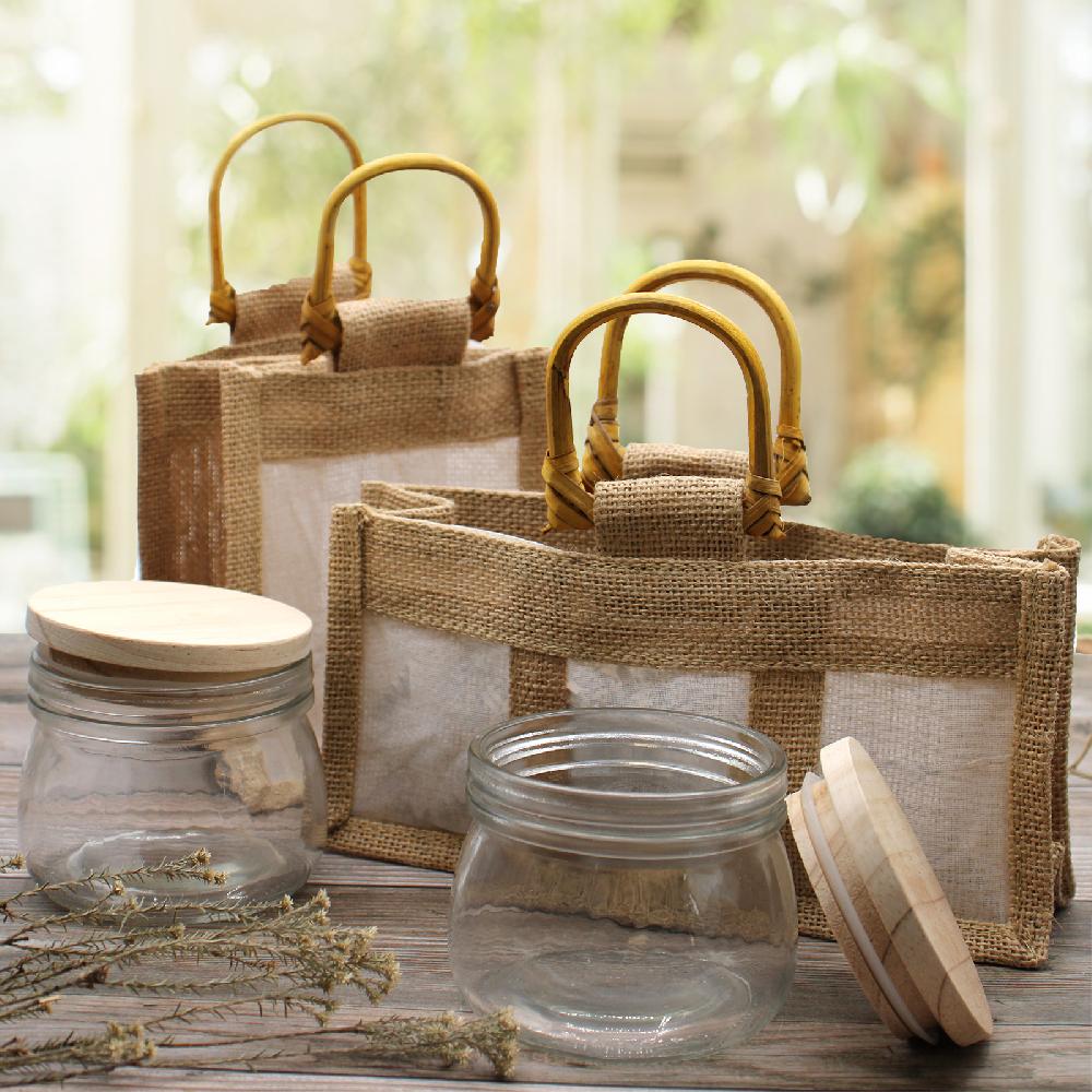 10x 100% Natural Gift Bag - Three Jars