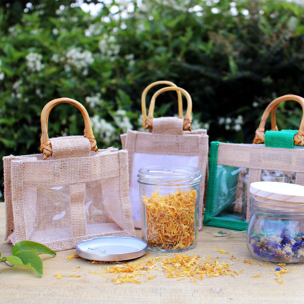 10x 100% Natural Gift Bag - Two Jars