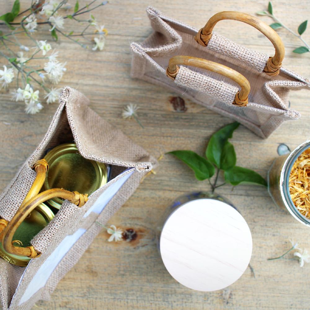 10x 100% Natural Gift Bag - Two Jars