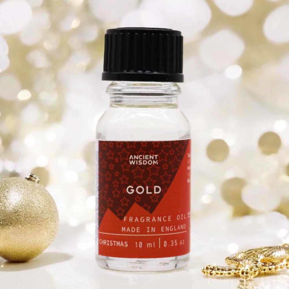 10x 10ml Xmas Gold Fragrance Oil