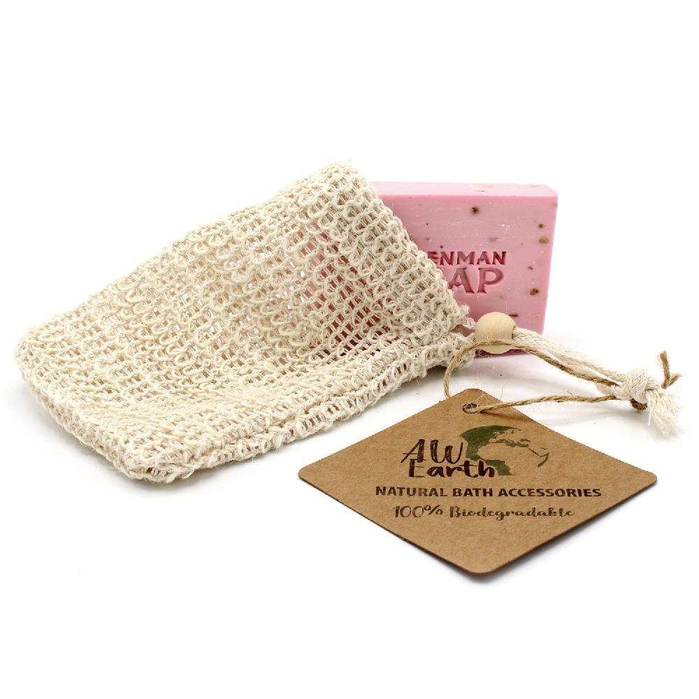 10x Nature Soap Bag - Washed Jute