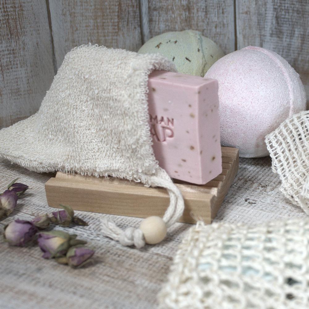 10x Nature Soap Bag - Washed Jute