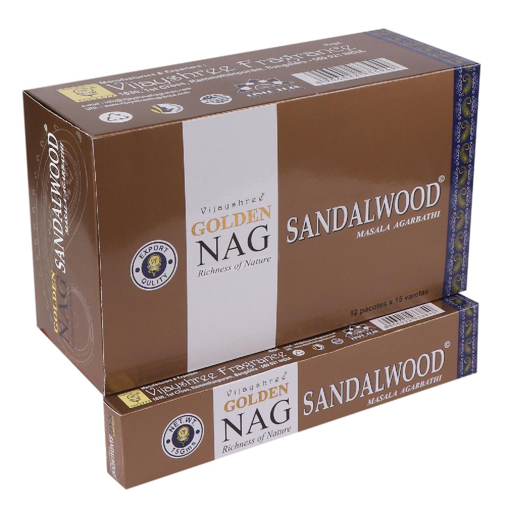 12x 15g Golden Nag - Sandalwood
