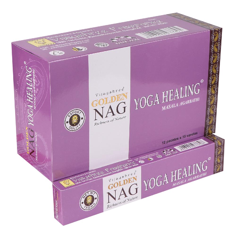 12x 15g Golden Nag - Yoga Healing
