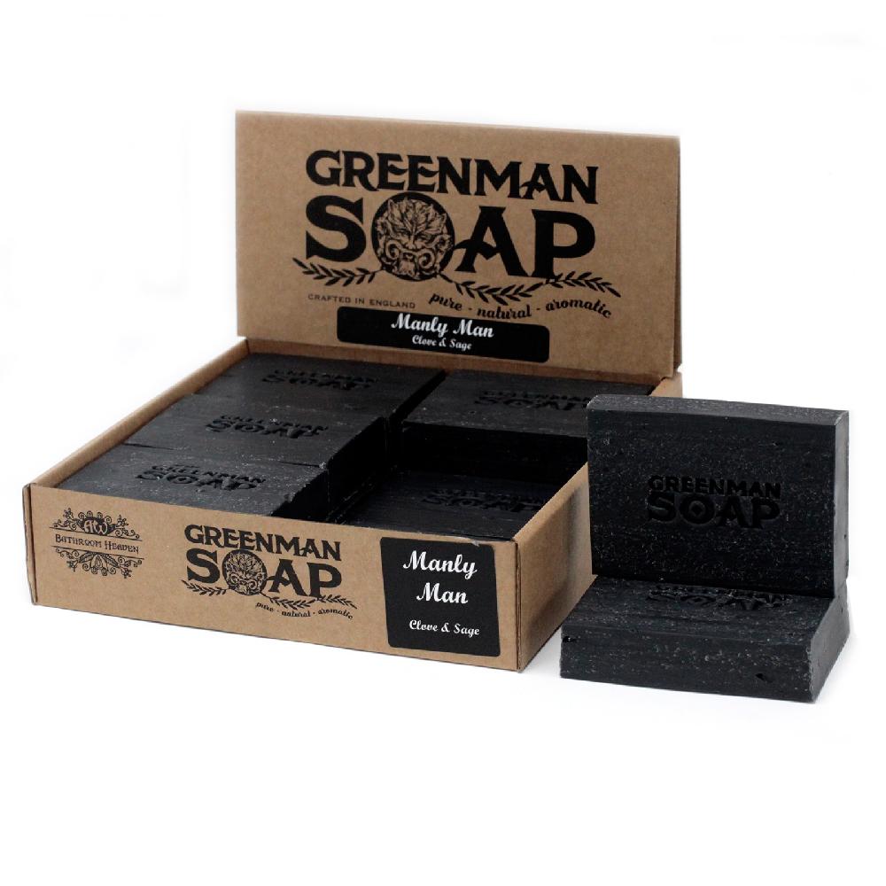 12x Greenman Soap 100g - Manly Man